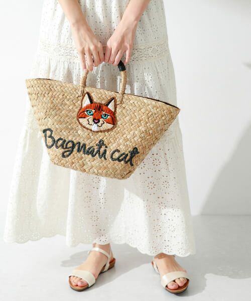 【美品】かごバッグ　　The Bagmati The Bagmati かごバッグ カゴバッグ 「The Bagmati/ザバグマティ