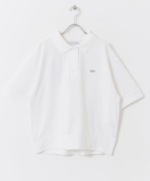 SLDO. ホワイト ポロシャツ サイドメッシュ切替ポロシャツ FRONT LOGO/WHITE – SLDO.