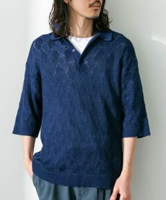 リサイクルポリエステルニットポロシャツ