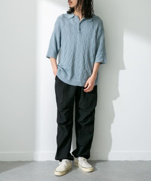 セール】 リサイクルポリエステルニットポロシャツ （ニット