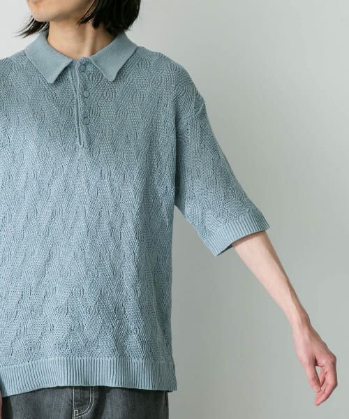 ZILLI サマーニット　ポロシャツ　ジリー　日本Lサイズ相当　未使用品 ZILLI サマーニット ポロシャツ ジリー 日本Lサイズ相当 未使用