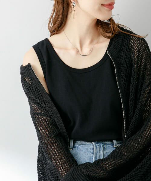 ＊＊Sonny Label / サニーレーベル タンクトップ | フライス/ジャガードタンクトップ（ブラック）