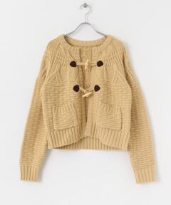 MIXケーブルクルーネックガウンニット