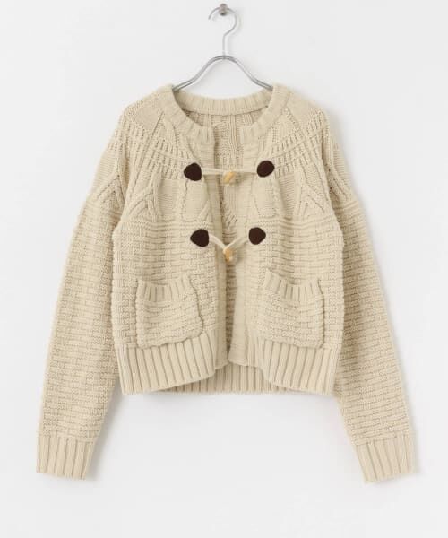 ＊＊Sonny Label / サニーレーベル ニット・セーター | MIXケーブルクルーネックガウンニット（オフ）