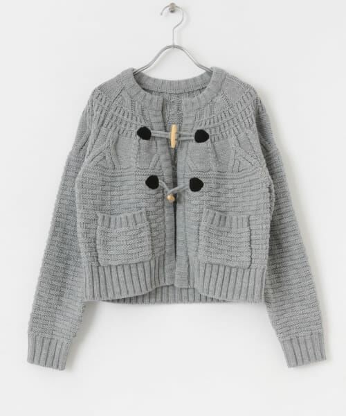 ＊＊Sonny Label / サニーレーベル ニット・セーター | MIXケーブルクルーネックガウンニット（グレー）