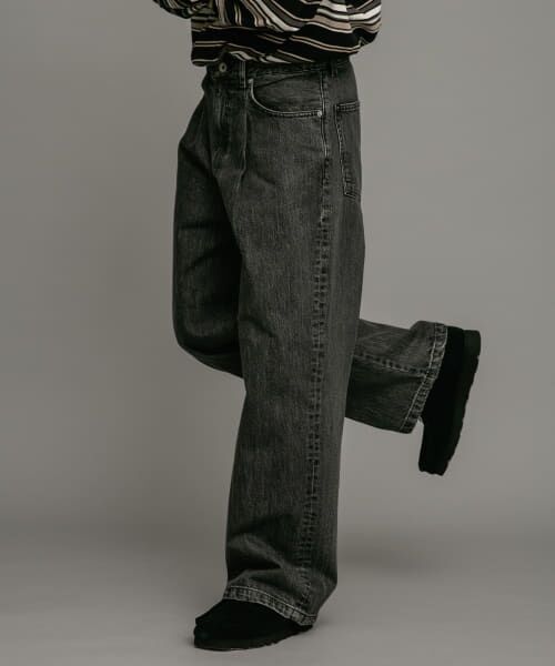 タックワイドデニムパンツ （デニムパンツ）｜＊＊Sonny Label