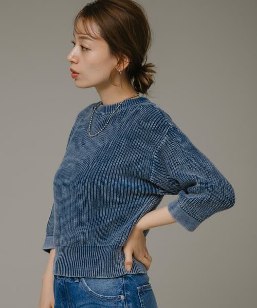 ＊＊Sonny Label / サニーレーベル ニット・セーター | ピグメントアゼニット（ブルー）