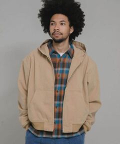 ダックフーデッドショートブルゾン