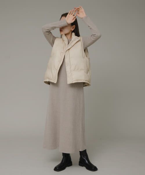 ＊＊Sonny Label / サニーレーベル ワンピース | ストレートラインカットワンピース（ベージュ）