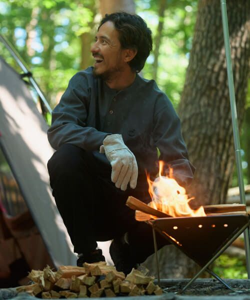 ＊＊Sonny Label / サニーレーベル Tシャツ | OOPS　サーマルヘンリーネックプルオーバー（CHARCOAL）