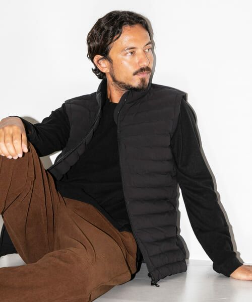 ＊＊Sonny Label / サニーレーベル ダウンジャケット・ベスト | OOPS　撥水中綿ベスト（BLACK）