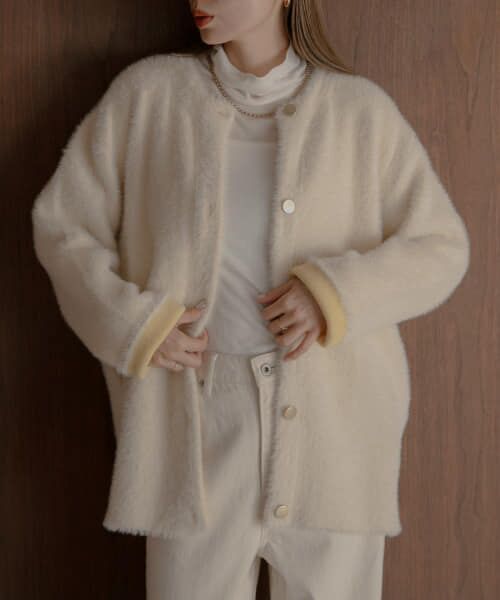 マルニ ダブルフェイスバイカラーカーディガン 40 アーバンリサーチ サニーレーベル URBAN RESEARCH Sonny Label ダブル