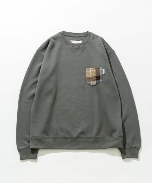 セール】 ハリスツイードポケット裏起毛スウェット （スウェット