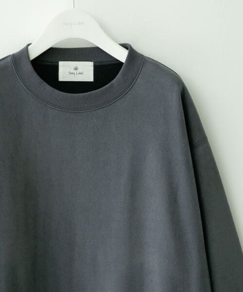 ＊＊Sonny Label / サニーレーベル スウェット | フェイクスウェード裏起毛プルオーバー（ブルー）