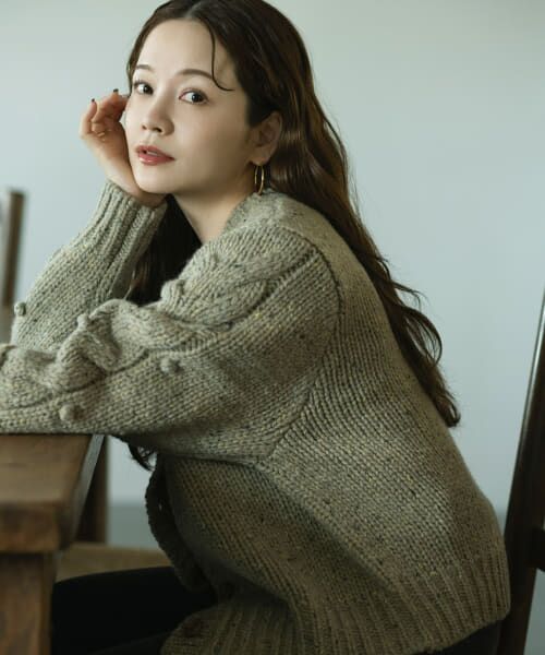 ＊＊Sonny Label / サニーレーベル カーディガン・ボレロ | 『WEB/一部店舗限定』NaokoTakayamaニットカーディガン（グレージュ）