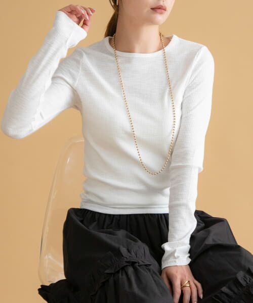 ＊＊Sonny Label / サニーレーベル Tシャツ | スラブベーシックロングスリーブTシャツ（オフ）