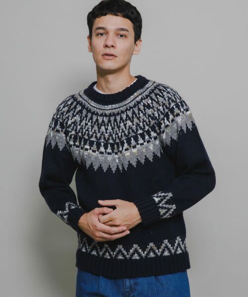 【HOLIDAY】　ノルディックプルオーバー　(上のみ) GEVACO/ゲバコ】ノルディックニットプルオーバー（4-0332-6-22