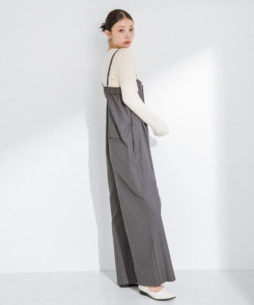 新品未使用baybee  shoulder ribbon salopette LAEMUSE 2025ドレスコレクション | 2WAYリボンサロペット