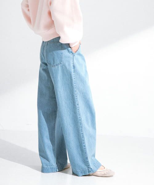 34サイズ/低身長向けも展開』タックデニム （デニムパンツ