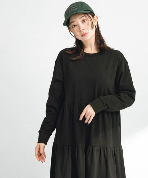 セール】 『WEB限定』裏毛ティアードワンピース （ワンピース