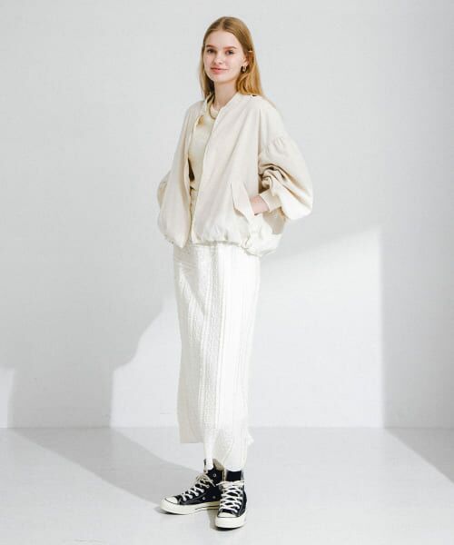 dorinボリュームスリーブブルゾン、スニーカー セール】 【小さいサイズ】ボリュームスリーブショート丈