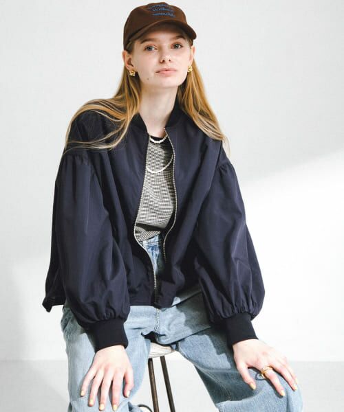 セール】 『UR TECH』ボリュームスリーブブルゾン （ブルゾン