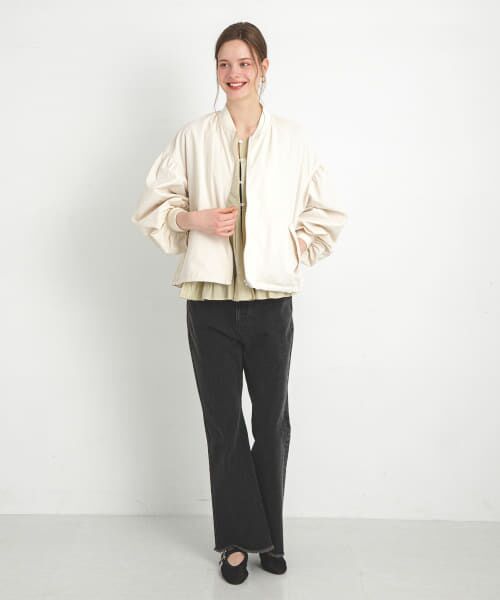 セール】 『UR TECH』ボリュームスリーブブルゾン （ブルゾン