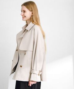 撥水ショートトレンチコート