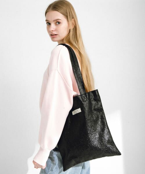 ＊＊Sonny Label / サニーレーベル トートバッグ | メタリックトートバッグ（ブラック）