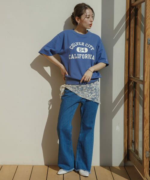 セール】 『別注』Champion×Sonny Label ロゴスウェットTシャツ