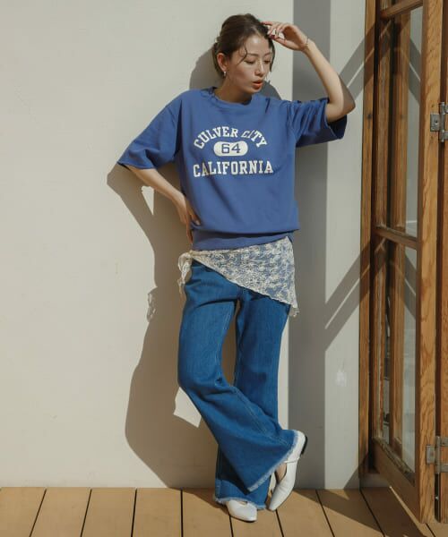 セール】 『別注』Champion×Sonny Label ロゴスウェットTシャツ