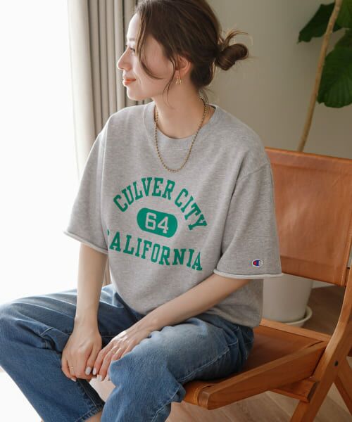 セール】 『別注』Champion×Sonny Label ロゴスウェットTシャツ