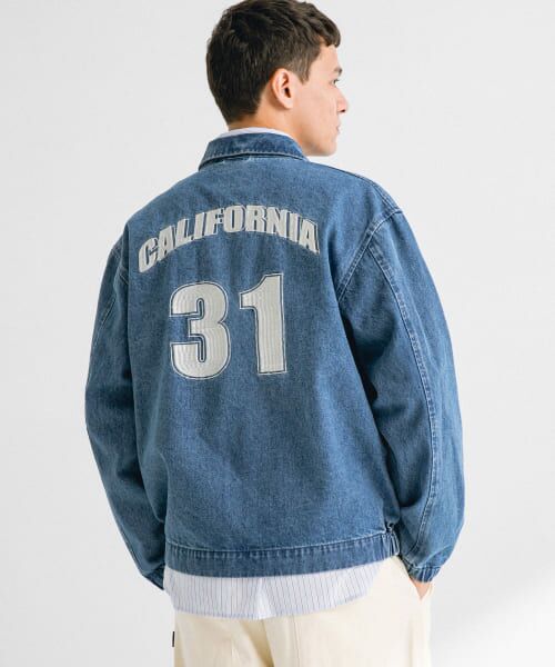 ＊＊Sonny Label / サニーレーベル Gジャン・デニムジャケット | ナンバリング刺繍デニムジャケット（インディゴ）
