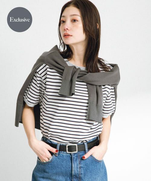 ＊＊Sonny Label / サニーレーベル Tシャツ | 『別注』STAR&STRIPE×Sonny Label　マルチボーダーTシャツ（ブラック系）