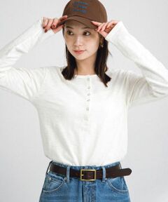 スラブヘンリーネックプルオーバー