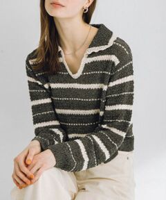 ブークレボーダーニットプルオーバー