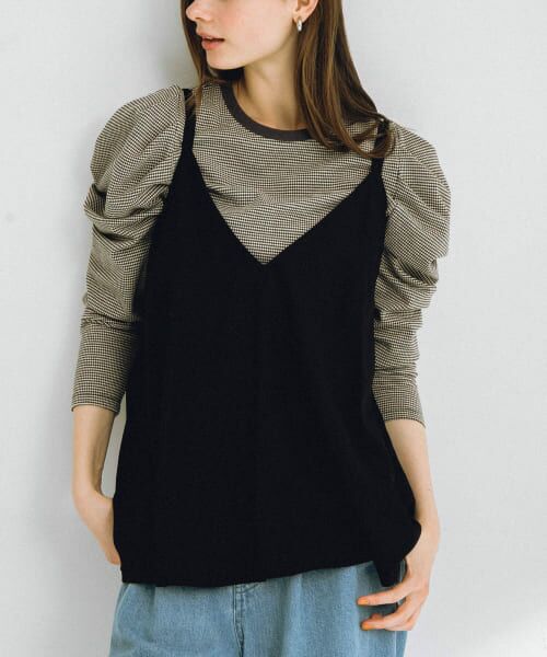 サッカーフレアキャミソール GOLDJAPAN 大きいサイズ レディース トップス キャミソール