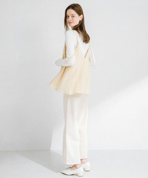 サッカーフレアキャミソール アットワン atONE レイヤードに使える フレアキャミソール