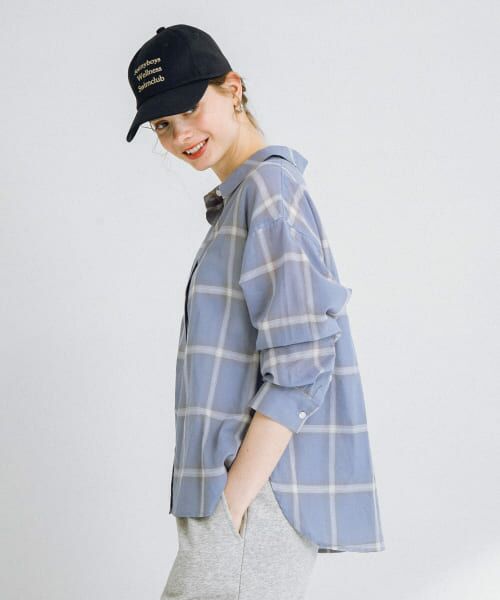 セール】 シアーチェックシャツ （シャツ・ブラウス