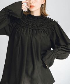 ミニフリル2wayチュニックブラウス