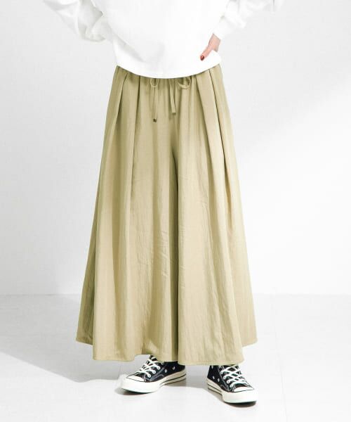 ＊＊Sonny Label / サニーレーベル その他パンツ | レーヨンツイルイージースカーチョ（ベージュ）