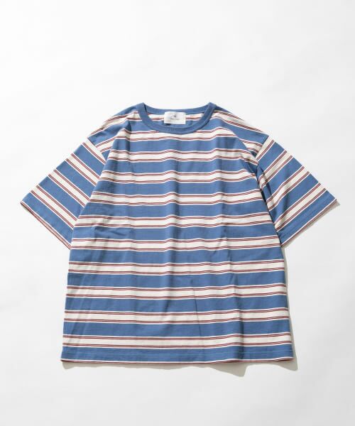 ＊＊Sonny Label / サニーレーベル Tシャツ | レトロボーダーハーフスリーブTシャツ（ブルー系）