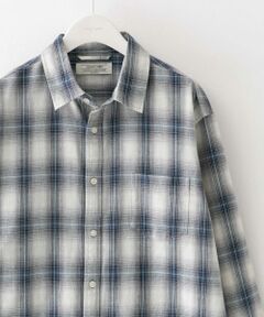 吸水速乾リネン混ロングスリーブシャツ