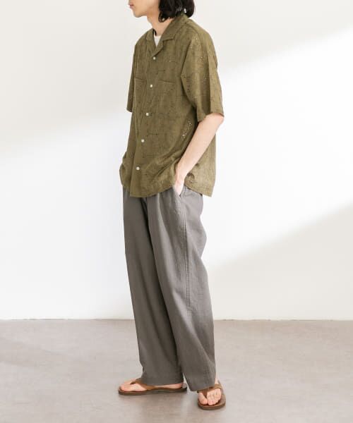 セール】 コットンリネンワイドイージーパンツ （その他パンツ