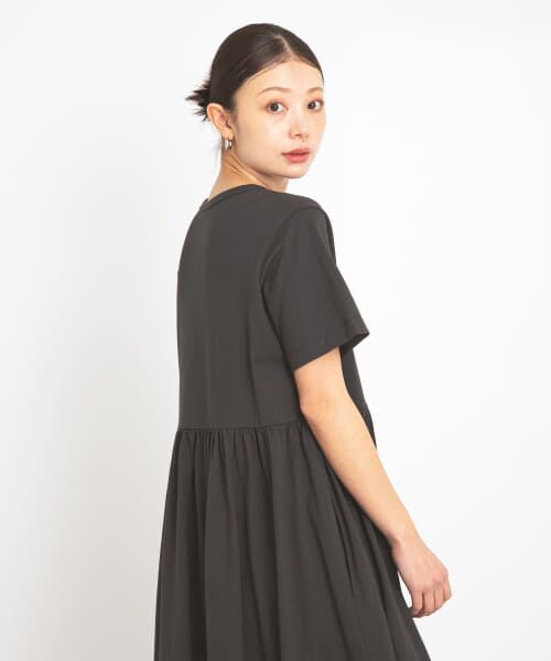 新品 Champion Sonny Labelコラボ ギャザー半袖ワンピース Sonny Label｜『別注』Champion*Sonny Label ギャザーワンピース