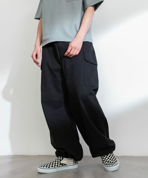 ＊＊Sonny Label / サニーレーベル その他パンツ | ベーシックイージーカーゴパンツ（ブラック）
