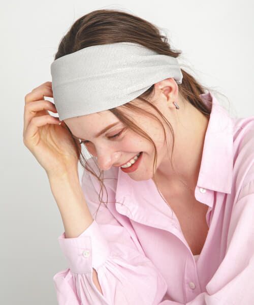 ＊＊Sonny Label / サニーレーベル カチューシャ・カチューム・その他 | ラメヘアターバン（グレー）