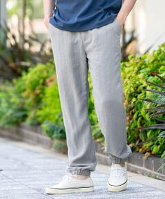 『接触冷感』テンセルリネンイージージョガーパンツ