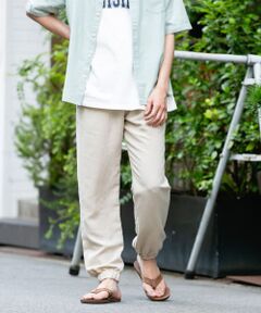 『接触冷感』テンセルリネンイージージョガーパンツ