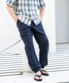 『接触冷感』テンセルリネンイージージョガーパンツ